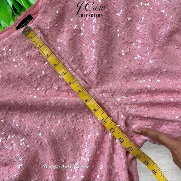 J.Crew Collection NWT bubblegum high waisted pink sequin pants *shop@iamwarrior - Picture 9 of 13